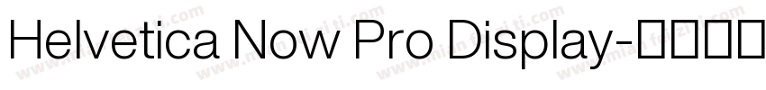 Helvetica Now Pro Display字体转换